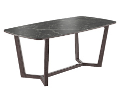 Стол Фрейм 1800*900*750 (мрамор черный/ ноги дуб антрацит) Стол Фрейм 1800*900*750 (мрамор черный/ ноги дуб антрацит)