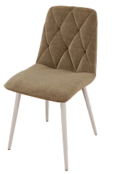 Стул DC-2103 (каркас белый тк Велюр латте(AL)) Стул DC-2103 (каркас белый тк Велюр латте(AL))