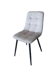 Стул Y2017 (каркас черный тк. коллекции Велюр серый(AG))